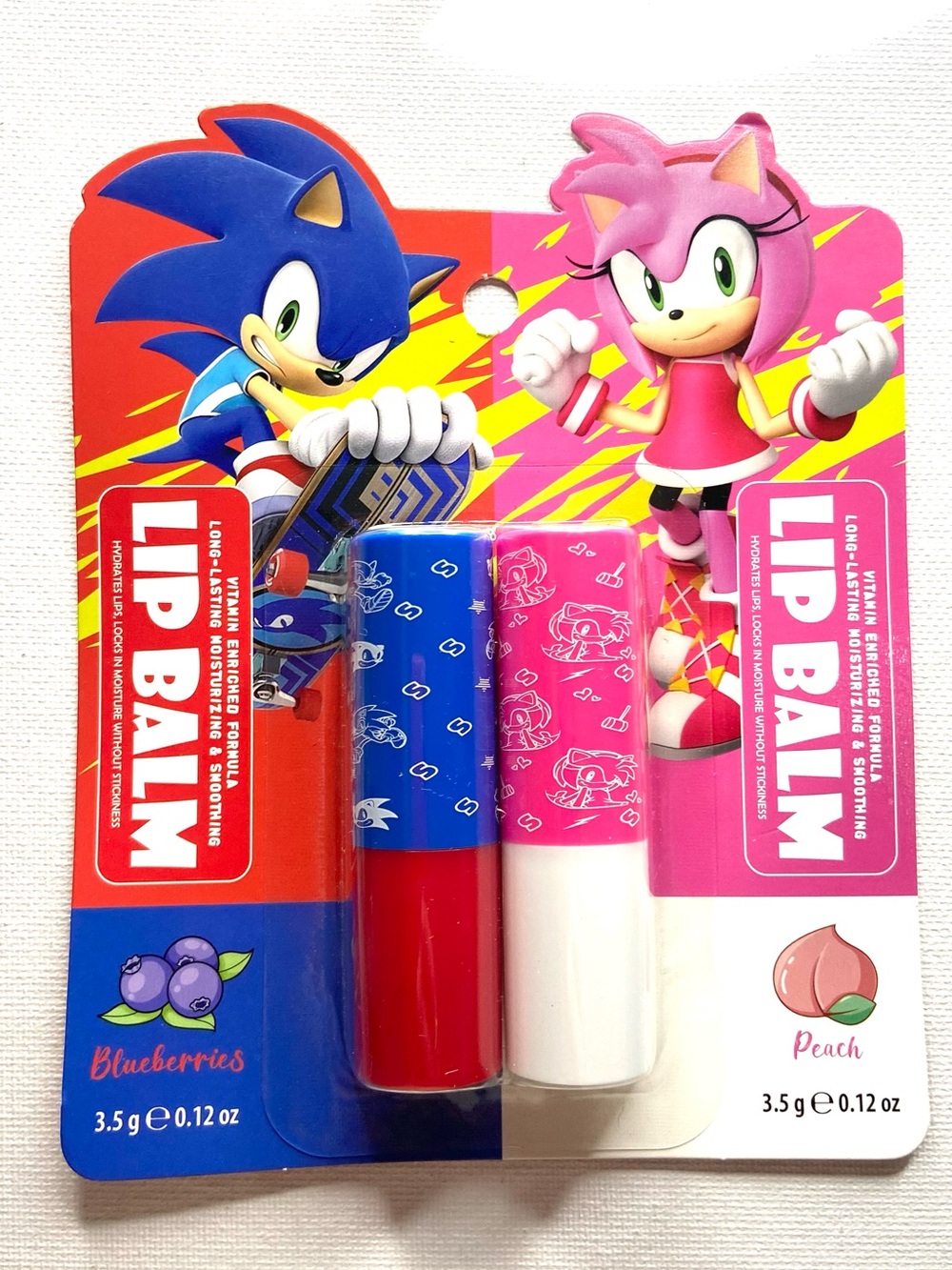 Themed Kids Lip Balm Duo - Blue & Pink